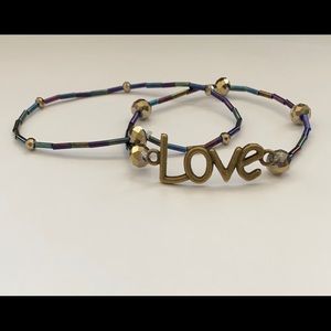 Super cute LOVE Bracelet Set